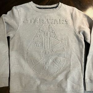 Star Wars Kids Light Gray Millennium Falcon Sweatshirt